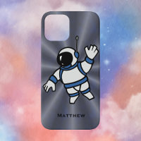 Personalisierter Astronaut mit blauen Akzenten im