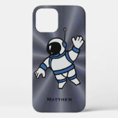 Personalisierter Astronaut mit blauen Akzenten im Case-Mate iPhone Hülle (Rückseite)