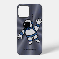 Personalisierter Astronaut mit blauen Akzenten im