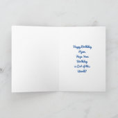 Personalisierter Astronaut zum Geburtstag Karte (Innenseite)