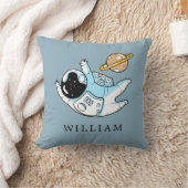 Personalisierter Astronautenjunge Kissen (Decke)