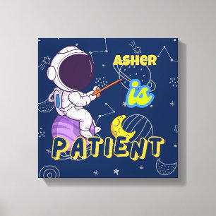 Personalisierter Astronautennachweis Deko Patien