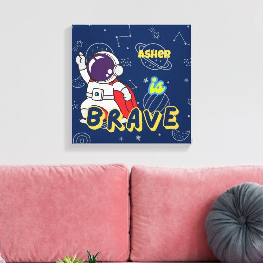Personalisierter Astronautennachweis Deko | tapfer (Insitu (Wohnzimmer))