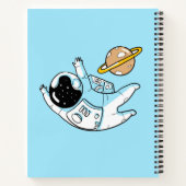 Personalisierter Astronautenraum Notizblock (Rückseite)