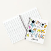 Personalisierter Astronautenraum Notizblock (Innenseite)