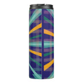 personalisierter atemberaubender blauer Thermobech Thermosbecher (Rückseite)