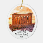 Personalisierter Athener Ornament, Griechenland - Keramik Ornament (Links)