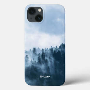 Personalisierter atmosphärischer Nebel über einem iPhone 13 Hülle