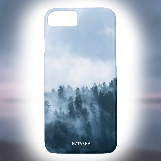 Personalisierter atmosphärischer Nebel über einem  Case-Mate iPhone Hülle