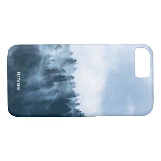 Personalisierter atmosphärischer Nebel über einem Case-Mate iPhone Hülle (Rückseite (Horizontal))