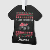 Personalisierter ATV Ugge Christmas Sweater Ornament (Vorderseite)