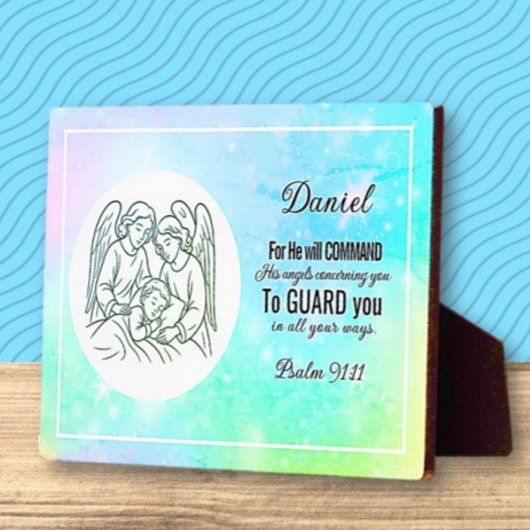 Personalisierter, auf dem Glauben basierender Psal Fotoplatte