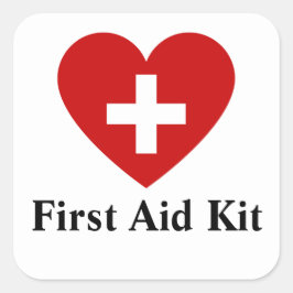 Personalisierter Aufkleber für die Erste Hilfe