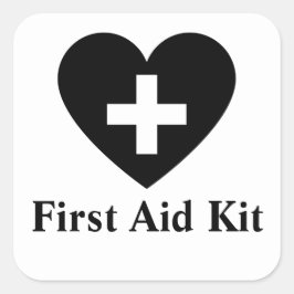 Personalisierter Aufkleber für die Erste Hilfe