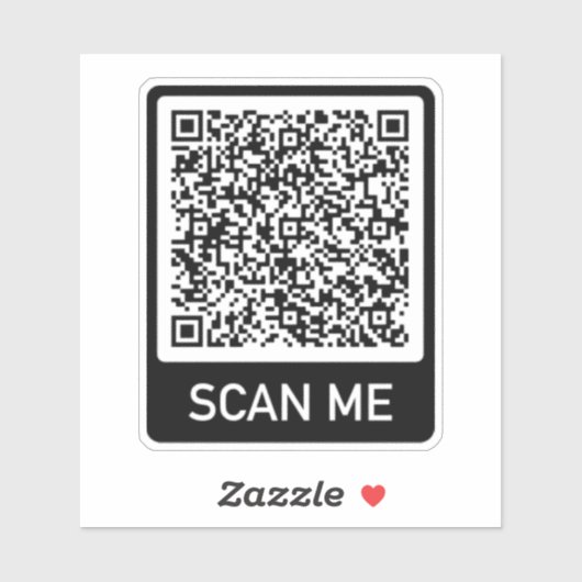 Personalisierter Aufkleber für die QR-Code-Scan-In (Blatt)