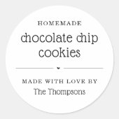 Personalisierter Aufkleber für hausgemachte Lebens (Vorderseite)