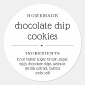 Personalisierter Aufkleber für hausgemachte Lebens (Vorderseite)