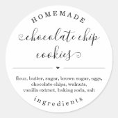 Personalisierter Aufkleber für hausgemachte Lebens (Vorderseite)