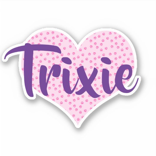 Personalisierter Aufkleber für Pawprint (Vorderseite)