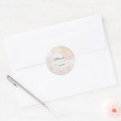 Personalisierter Aufkleber Rosa Schleife Aqeeqah (Umschlag)