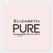 Personalisierter Aufkleber von Pure Michigan (Vorderseite)