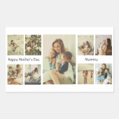Personalisierter Aufkleber zum Muttertag (Vorderseite)