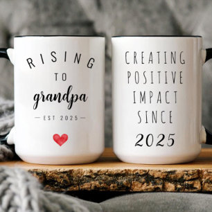 Personalisierter Aufstieg zur Großpa Tasse
