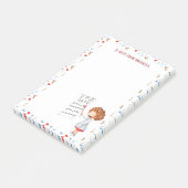 Personalisierter Augenarzt oder Augenschwester Post-it Klebezettel (angewinkelt)