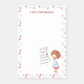 Personalisierter Augenarzt oder Augenschwester Post-it Klebezettel (Vorderseite)