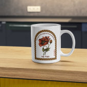Personalisierter August Geburtsmonat Blume Kaffeetasse