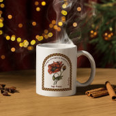 Personalisierter August Geburtsmonat Blume Kaffeetasse