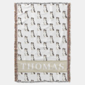 Personalisierter Australian Shepherd Decke (Vorderseite Vertikal)