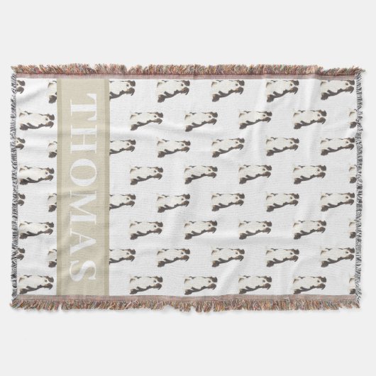 Personalisierter Australian Shepherd Decke (Vorderseite)