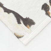 Personalisierter Australian Shepherd Fleecedecke (Ecke)