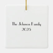 Personalisierter Australier Weihnachten am Strand Keramikornament (Rückseite)