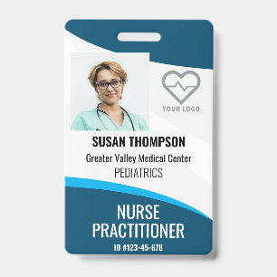 Personalisierter Ausweis Krankenhausmitarbeiter Na
