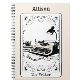Personalisierter Autor der Writer Tarot Card Notizblock