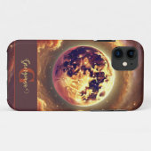Personalisierter Autumnal Galaxy Harvest Moon Case-Mate iPhone Hülle (Rückseite (Horizontal))