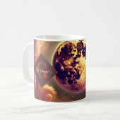 Personalisierter Autumnal Galaxy Harvest Moon Kaffeetasse (Vorderseite Links)