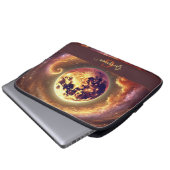 Personalisierter Autumnal Galaxy Harvest Moon Laptopschutzhülle (Vorne Knopf)