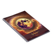 Personalisierter Autumnal Galaxy Harvest Moon Notizblock (Rechte Seite)