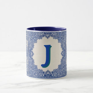 Personalisierter Azulejo Português Becher Tasse