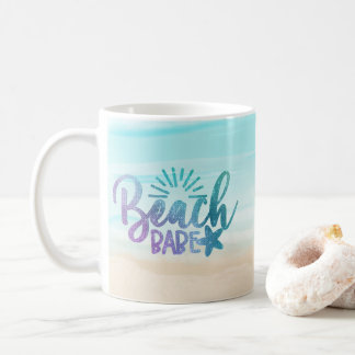 Personalisierter Babe-Glitzer Kaffeetasse