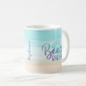 Personalisierter Babe-Glitzer Kaffeetasse (VorderseiteRechts)