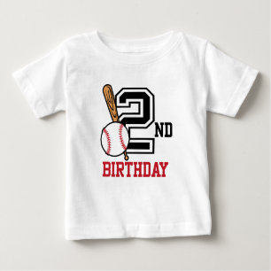 Personalisierter Baby-Baseball-T - Shirt 2. Geburt