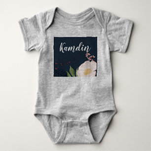 Personalisierter Baby Body Anzug Baby Pink Cosmos Strampler