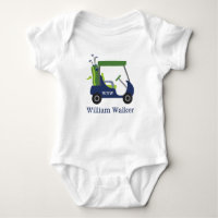 Personalisierter Baby Bodysuit für Navy & Green Go