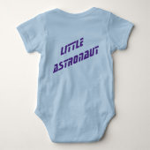 Personalisierter Baby Bodysuit "Little Astronaut" Baby Strampler (Rückseite)