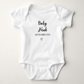 Personalisierter Baby Bodysuit mit Individuelle Na Baby Strampler (Vorderseite)