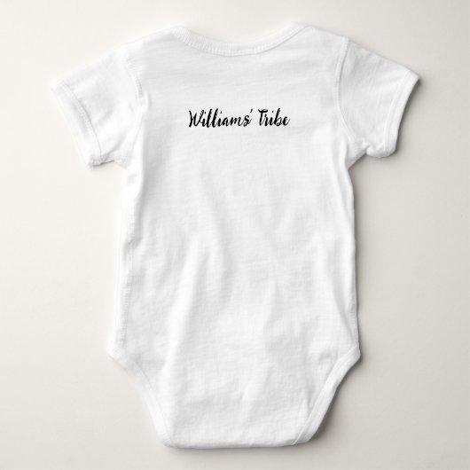 Personalisierter Baby Bodysuit mit Individuelle Na Baby Strampler (Rückseite)